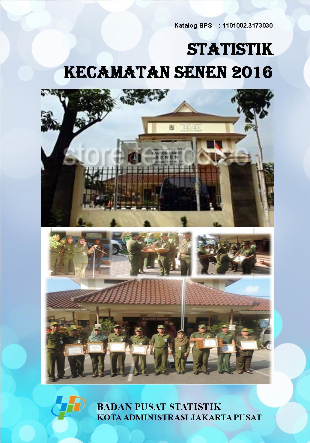 Statistik Kecamatan Senen 2016