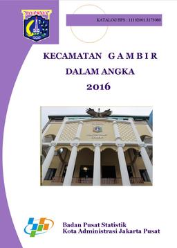 Gambir Subdistricts In Figures 2016